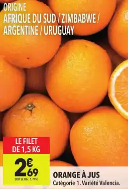 Supeco Orange à jus offre