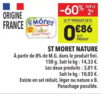 Supeco St moret nature offre