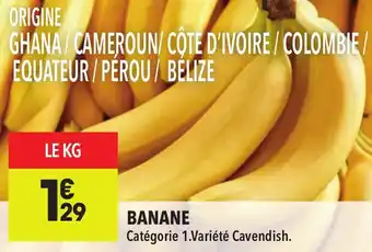 Supeco Banane offre