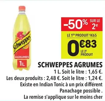 Supeco Schweppes agrumes offre