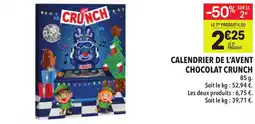 Supeco Calendrier de l'avent chocolat crunch offre