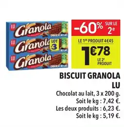Supeco Biscuit granola lu offre