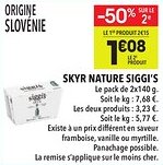 Supeco Skyr nature siggi's offre