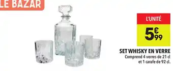 Supeco Set whisky en verre offre