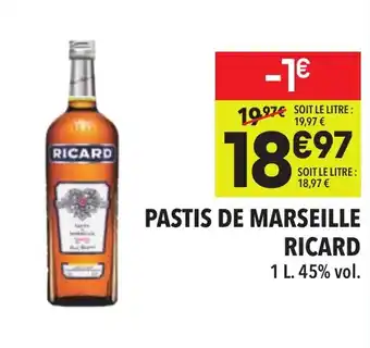 Supeco Pastis de marseille ricard offre
