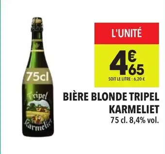 Supeco Bière blonde tripel karmeliet offre