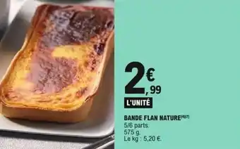 E.Leclerc Express Bande flan nature offre