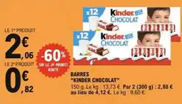 E.Leclerc Express Barres kinder chocolat offre