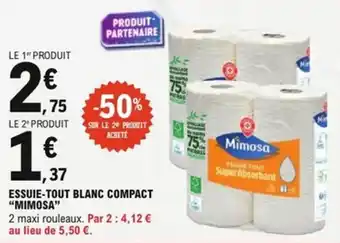 E.Leclerc Express Essuie-tout blanc compact mimosa offre
