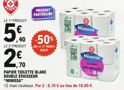 E.Leclerc Express Papier toilette blanc double épaisseur mimosa offre
