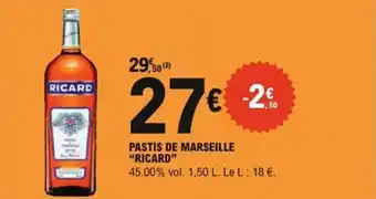 E.Leclerc Express Pastis de marseille ricard offre