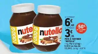 E.Leclerc Express Pâte à tartiner nutella offre