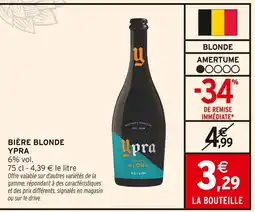 Intermarché YPRA Bière Blonde offre