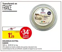 Intermarché SIMON Houmous Extra offre