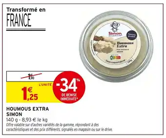 Intermarché SIMON Houmous Extra offre