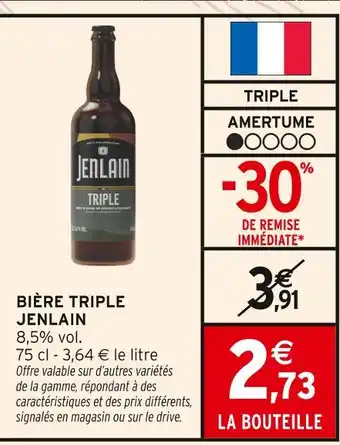 Intermarché JENLAIN Bière triple offre
