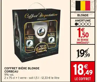 Intermarché BIÈRE DE CORBEAU Coffret Bière Blonde offre