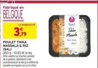 Intermarché Express ISALI Poulet Tikka Massala & Riz offre