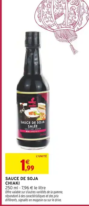 Intermarché Express Chiaki Sauce de soja salée offre