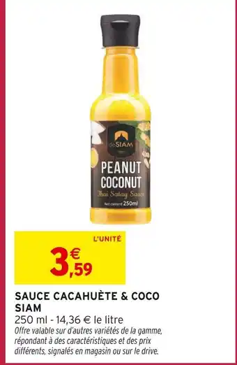 Intermarché Express SIAM Sauce cacahuète & coco offre