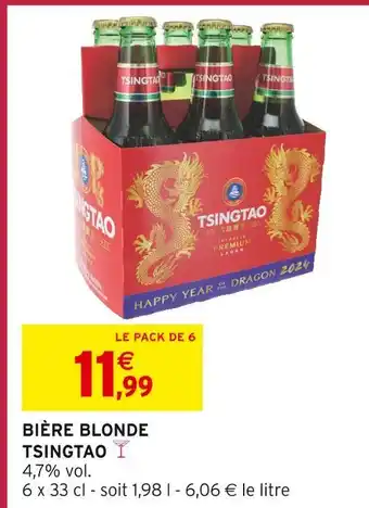 Intermarché Express TSINGTAO Bière Blonde offre