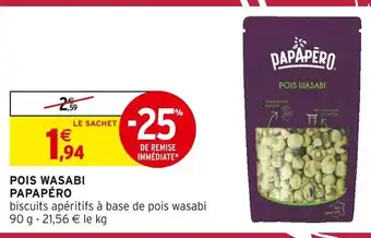 Intermarché Express PAPAPÉRO Pois Wasabi offre