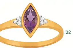 E.Leclerc bague améthyste et diamants 0,03 ct offre