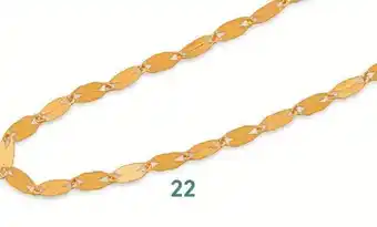 E.Leclerc Collier maille fantaisie, 42 cm, or jaune 1,18 g offre