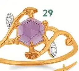 E.Leclerc bague améthyste et topazes offre