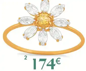 E.Leclerc bague citrine et topazes offre