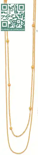 E.Leclerc collier double chaîne offre
