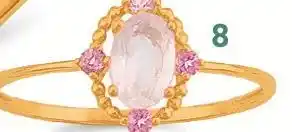 E.Leclerc bague quartz rose et tourmaline offre