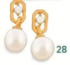 E.Leclerc boucles perle de culture et oxyde de zirconium offre