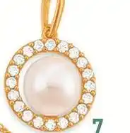 E.Leclerc pendentif perle de culture et oxydes de zirconium offre