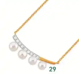 E.Leclerc collier perles de culture et oxydes de zirconium offre