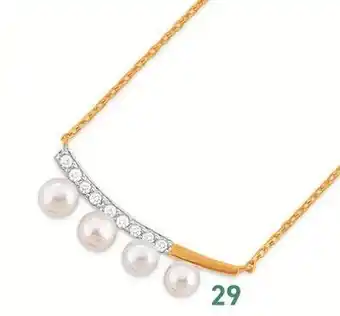 E.Leclerc collier perles de culture et oxydes de zirconium offre