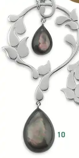 E.Leclerc collier en argent rhodié 958/000 et nacre offre