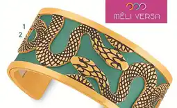 E.Leclerc Méli Versa simili cuir vert-beige nacré pour bracelet offre