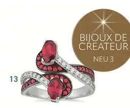 E.Leclerc Bague en argent rhodié 958/000, rhodié noir et oxydes de zirconium offre