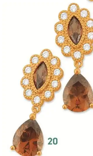 E.Leclerc Boucles en plaqué or et oxydes de zirconium offre