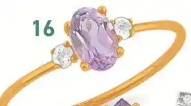 E.Leclerc bague améthyste et oxydes de zirconium offre