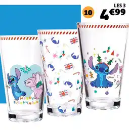 Gifi DISNEY 3 verres stitch offre