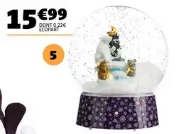 Gifi Boule à neige animée, musicale et lumineuse offre