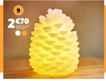 Gifi Lampe pomme de pin offre