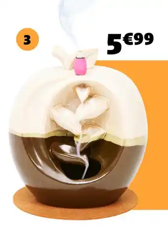 Gifi Fontaine à encens pomme 63 pièces offre
