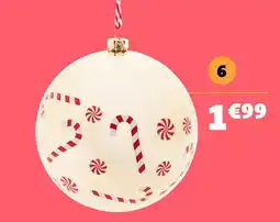 Gifi Boule de noël sucre d’orge offre