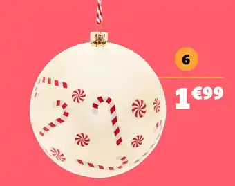 Gifi Boule de noël sucre d’orge offre