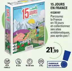 JouéClub Collective Adventure 15 Jours en France offre
