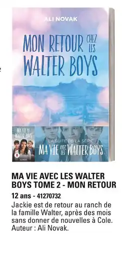 JouéClub MA VIE AVEC LES WALTER BOYS TOME 2 - MON RETOUR offre