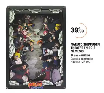 JouéClub Naruto Shippuden Théâtre en bois Némésis offre